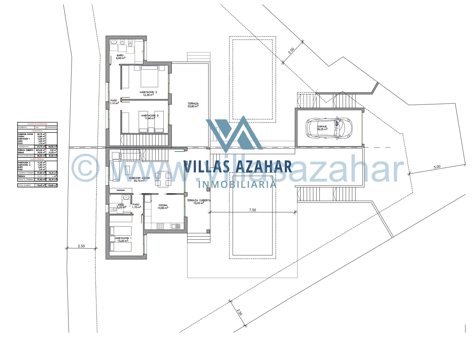 Terrain constructible Las Fuentes avec vue sur mer vendre